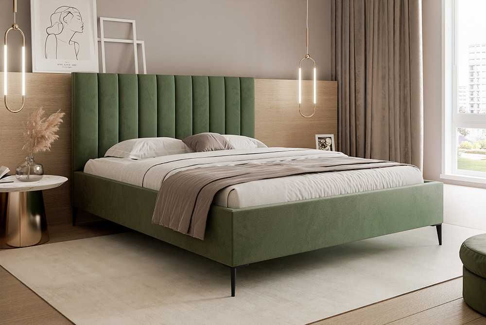 Łóżko tapicerowane NASTA Slim DARMOWA DOSTAWA z pojemnikiem na pościel