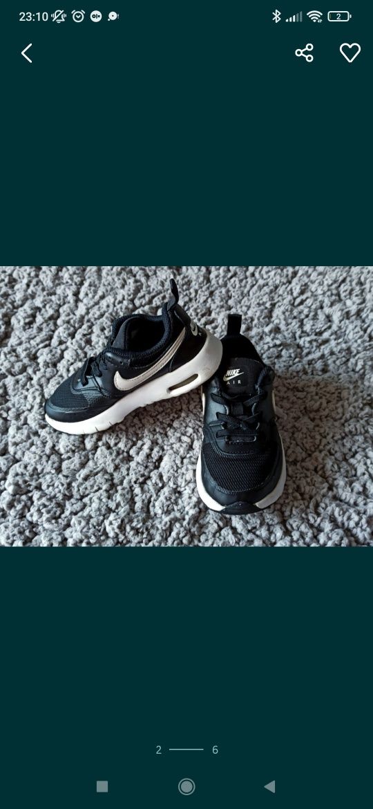 Nike Air Max buty sportowe 27 czarne białe adidasy oryginał lekkie na