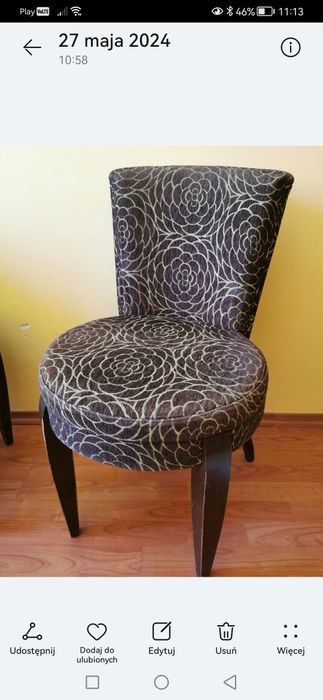 Zestaw 3 krzeseł vintage