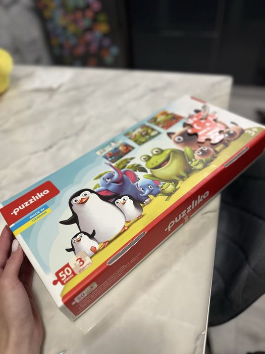 Пазли 3в1 «Улюблені тварини».