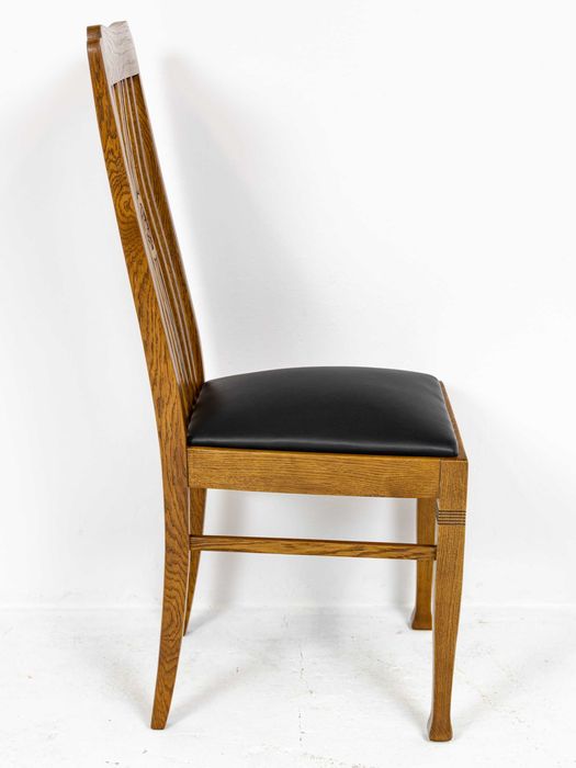 Nowe Krzesło Secesyjne Dębowe Replika Stylowe Dąb Secesja Art Nouveau