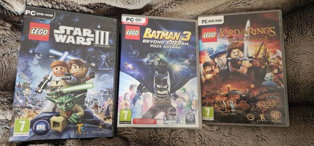 Gry LEGO na PC Batman 3, Star Wars 3, Władca Perścieni