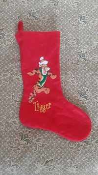 Новогодний мешочек чулок носок для подарков Тигра Винни-Пух