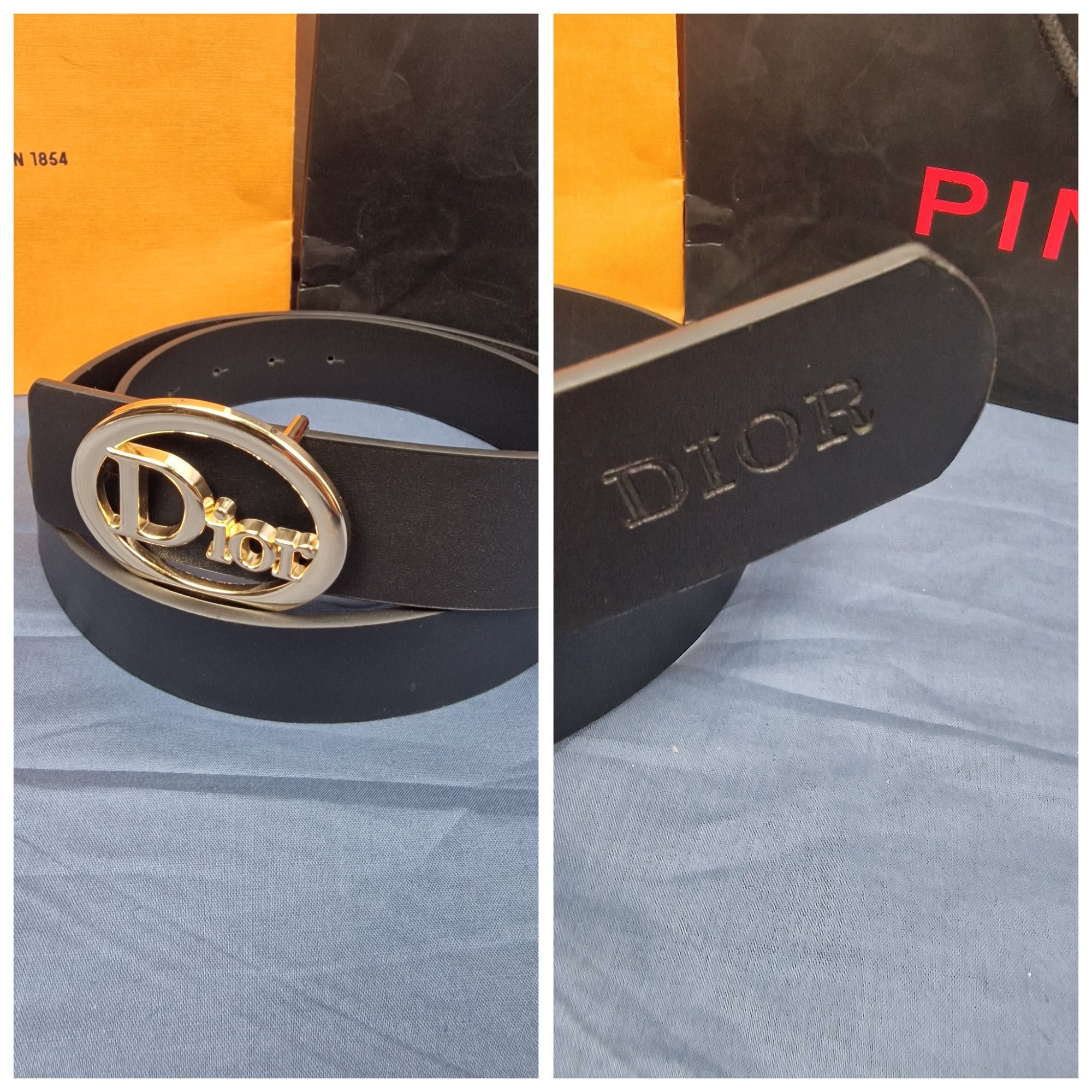 Paski louis  dior lv pinko damskie meskie unisex