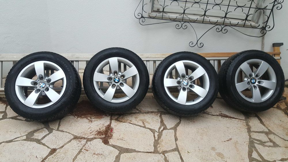 4 Jantes 16 originais com pneus BMW série 5 (E60) 2008