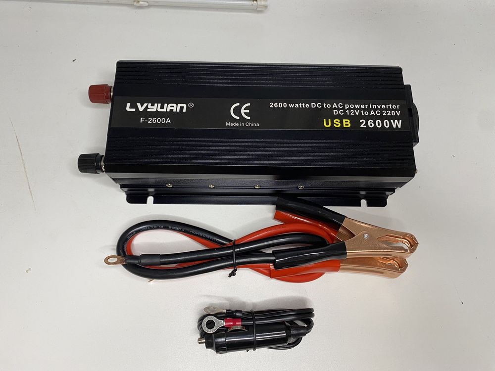 Інвертор, перетворювач напруги, lvyuan 2600w/12v/220v