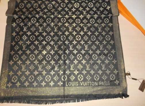 Louis Vuitton Szalik, Szal apaszka damski kasmirowa 25866