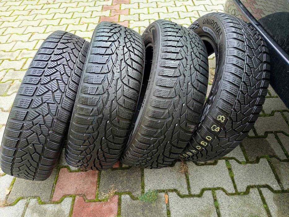 175/65/15 komplet opon Uniroyal i Nokian zima dot 4423 i 3121