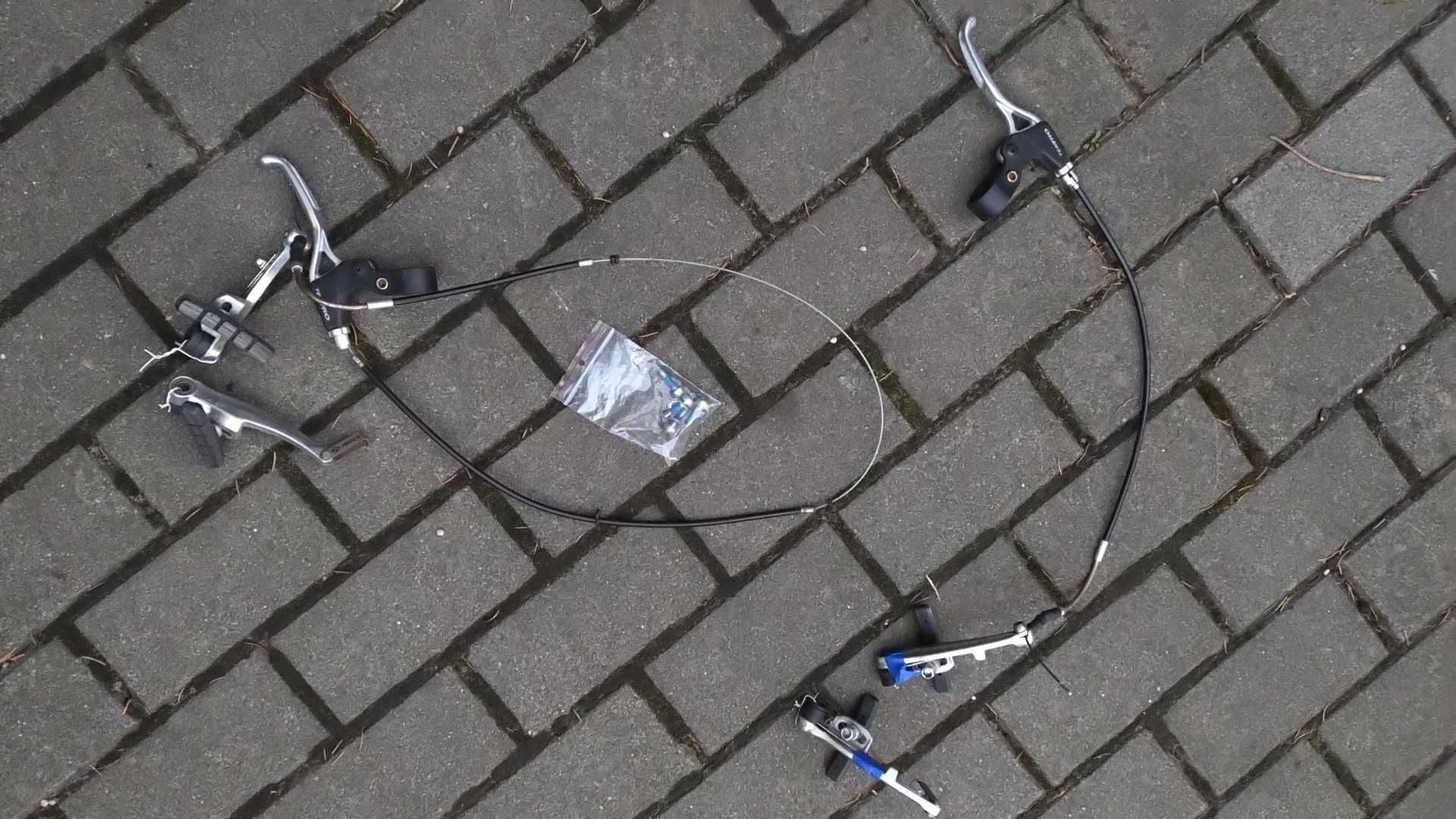 przerzutka Shimano 7 SIS RevoShift kierownica mostek i hamulce V-brake