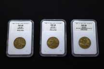 2 zł Jan Paweł II-GRADING MS 68 ,trzy monet -2 zł -rok 2003 ,2005,2011