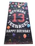 Баннер для фотозоны, оформления ,Official teenager Happy Birthday 13