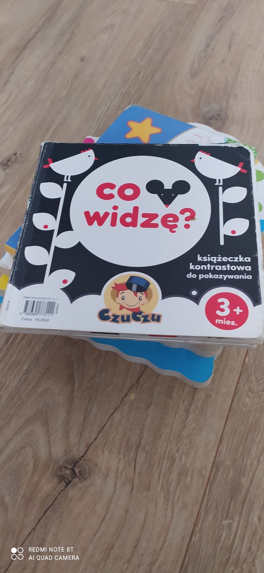 Książki kontrastowe i Fisher price