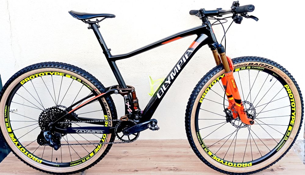 JF-Bikes Bicicletas Olympia F1XZ AXS GX12v Carbono Suspensão total L