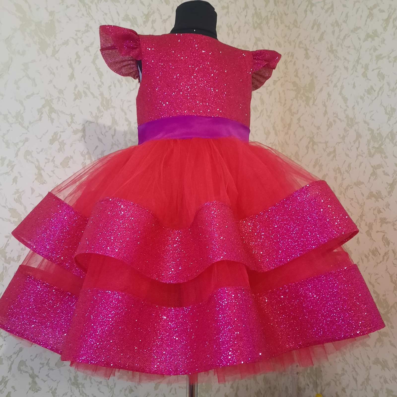 Sukienka wizytowa balowa dla dziewczynek 86-158