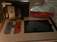 Nintendo Switch konsole i zestaw gier zestaw.