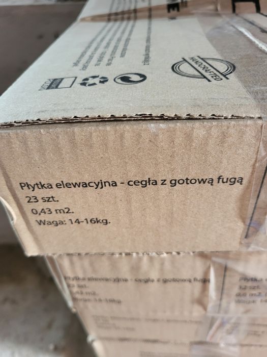 Cegła elewacyjna  Royal krem z fugą