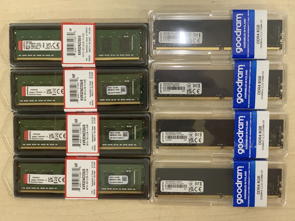 !НОВА! Оперативна память DDR4 8Gb 3200Mhz GoodRam/Kingston