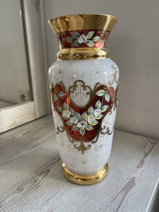 Ваза з бокалами зі скла Bohemia