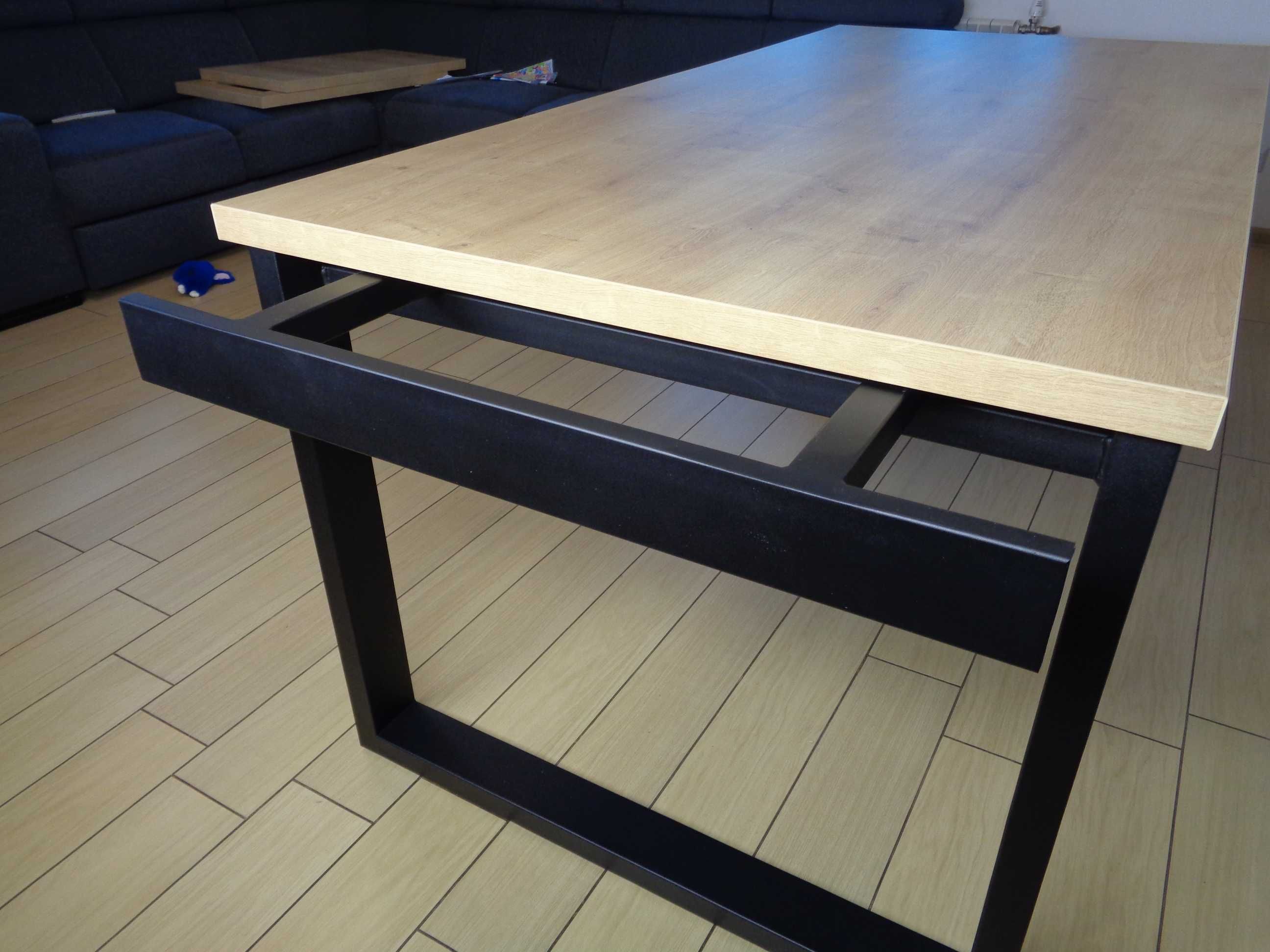 Stół Rozkładany LOFT industrialny 150-250x90 (2x50 Dostawki) EGGER