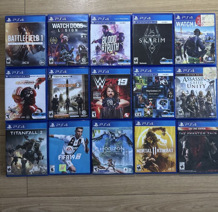 Диски для playstation 4/5 . PS4. Mortal combat, Tekken, Mafia