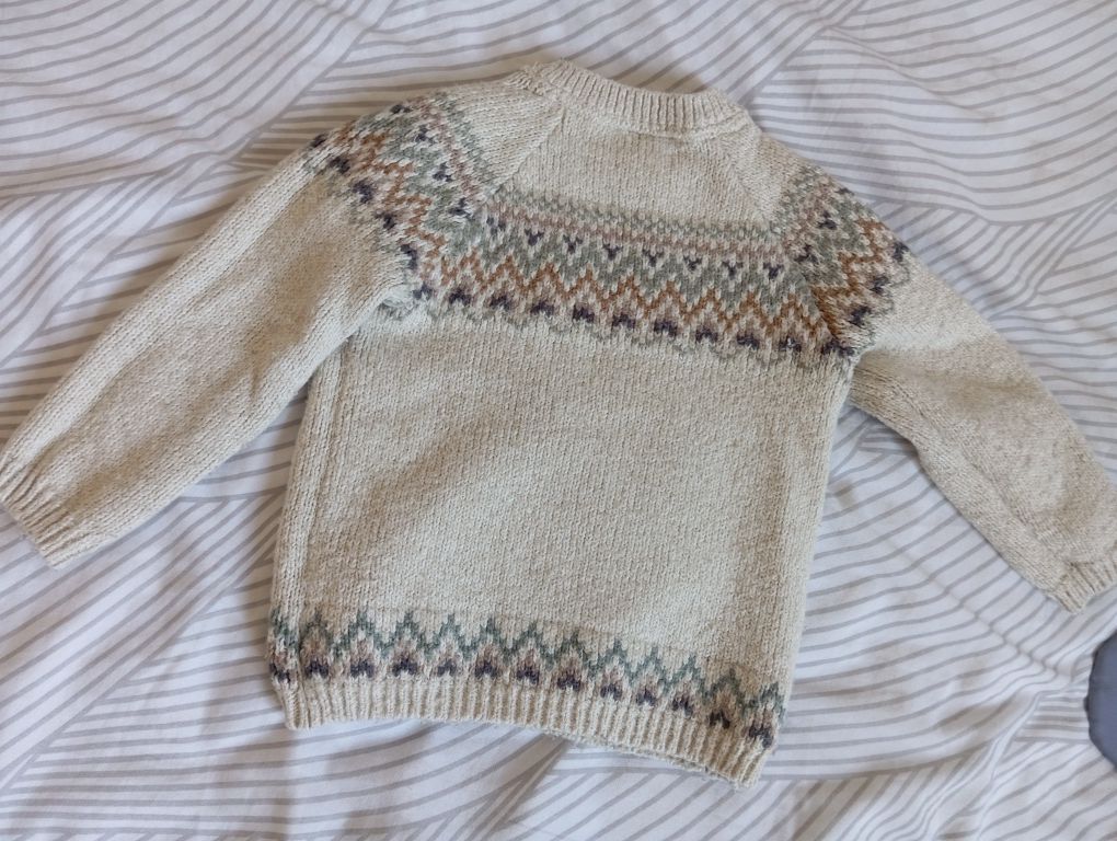 Sweterek chłopięcy hm kids dziecko tanio cheap winter autumn zima