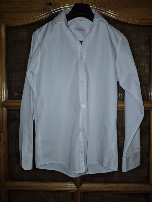 Koszula biała długi rękaw 152