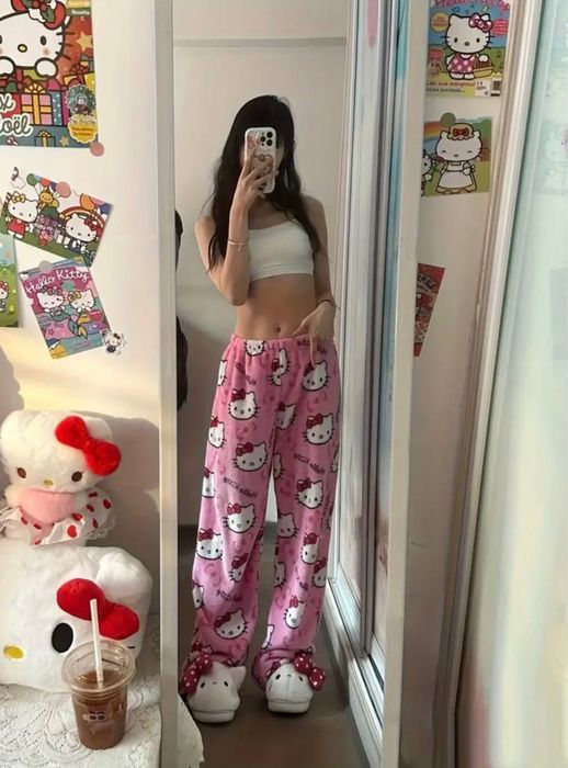 Плюшеві піжамні штани Hello Kitty