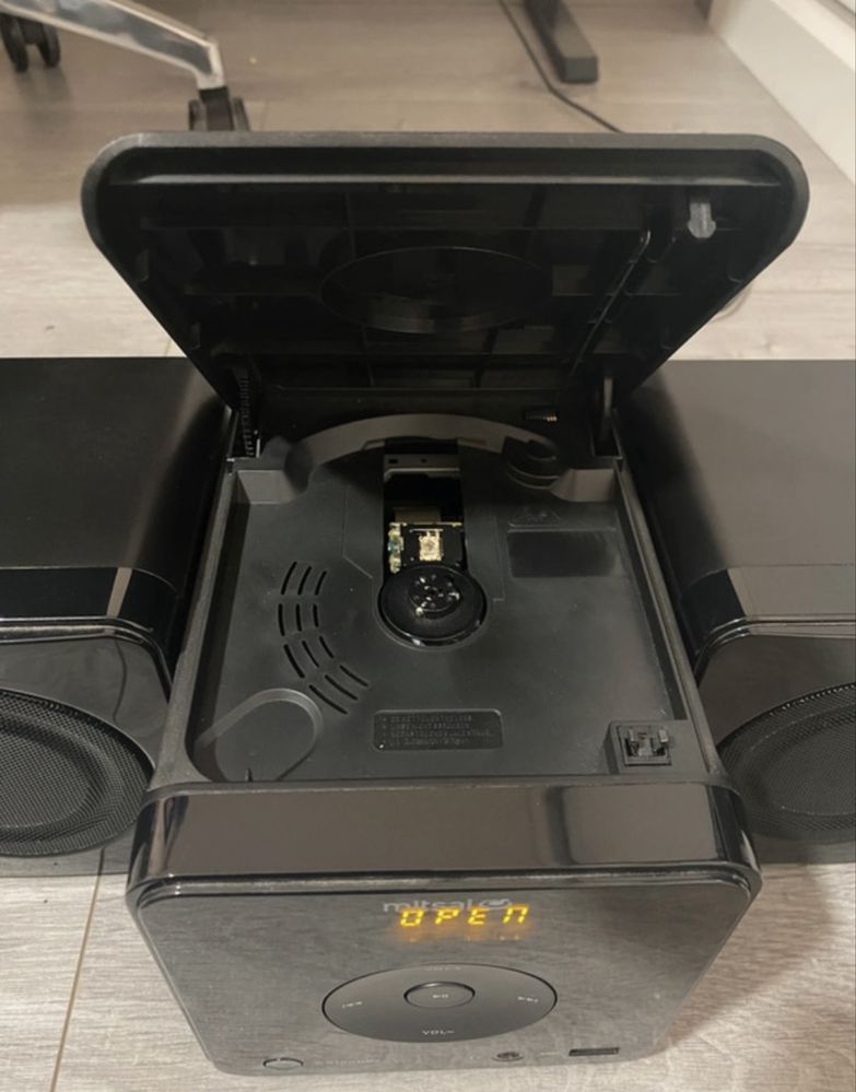 aparelhagem de som com leitor de cd