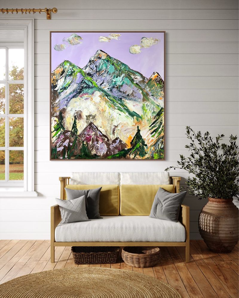 Obraz ręcznie malowany 100x90 cm
