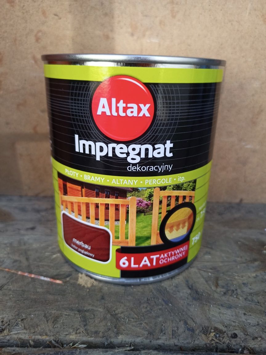 Altax Impregnat Dekoracyjny 2 kolory puszki 0,75 L warto !!
