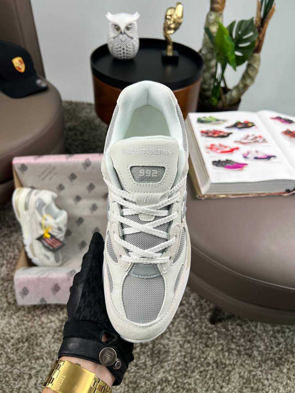 Чоловічі кросівки нью беланс New Balance 992 Light Grey [41-46]