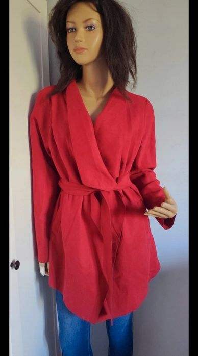 M/XL nowa, czerwona kurtka damska