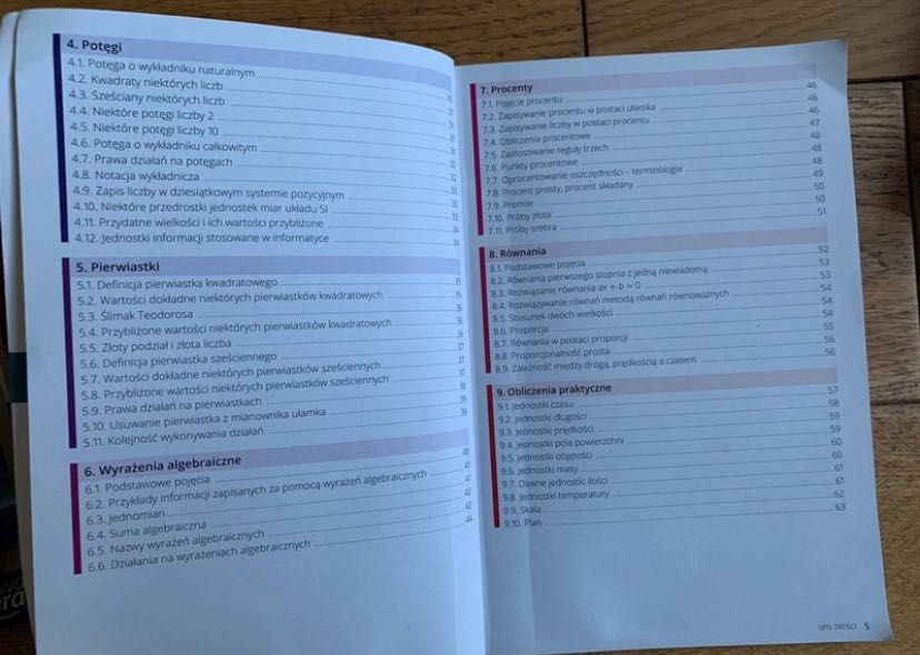 matematyka klasa ósma egzamin ósmoklasisty niezbędnik z teorią operon