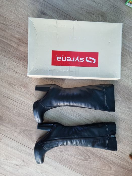 NOWE Buty zimowe skórzane kozaki r 37 Syrena