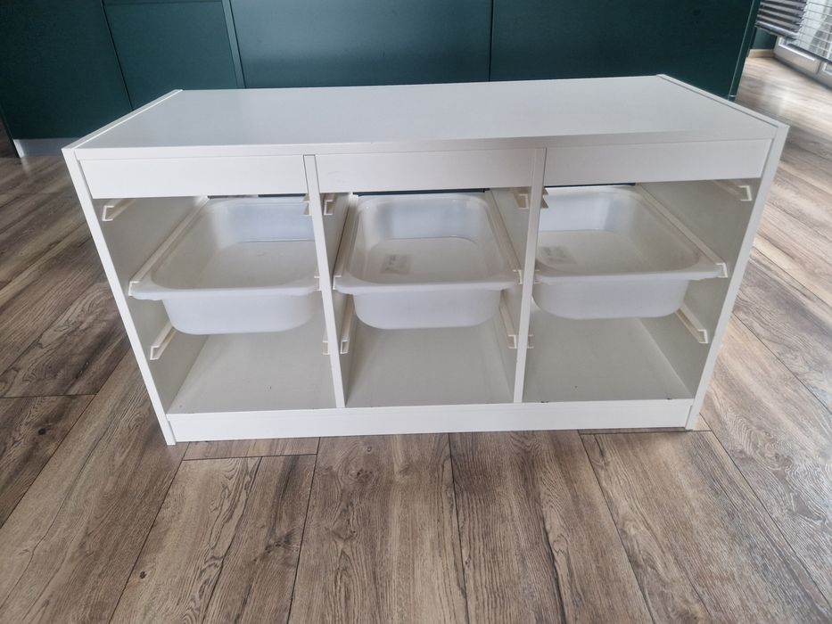 Regał z pojemnikami biały TROFAST IKEA 99X44X56
