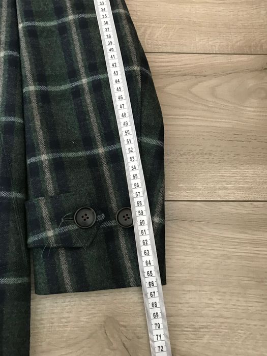 Wełniany płaszcz przeciwdeszczowy z kapturem Suitsupply 48 nowy