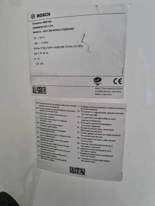 Bosch Pompa ciepła do c.w.u Compress 4000 DW