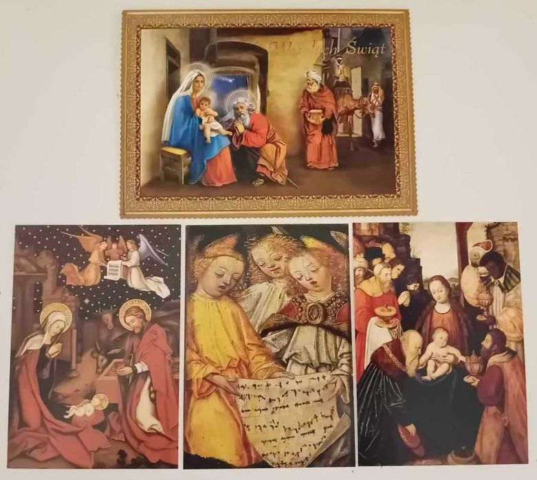 zestaw 37 pocztówek na Boże Narodzenie, pocztówki – karnety