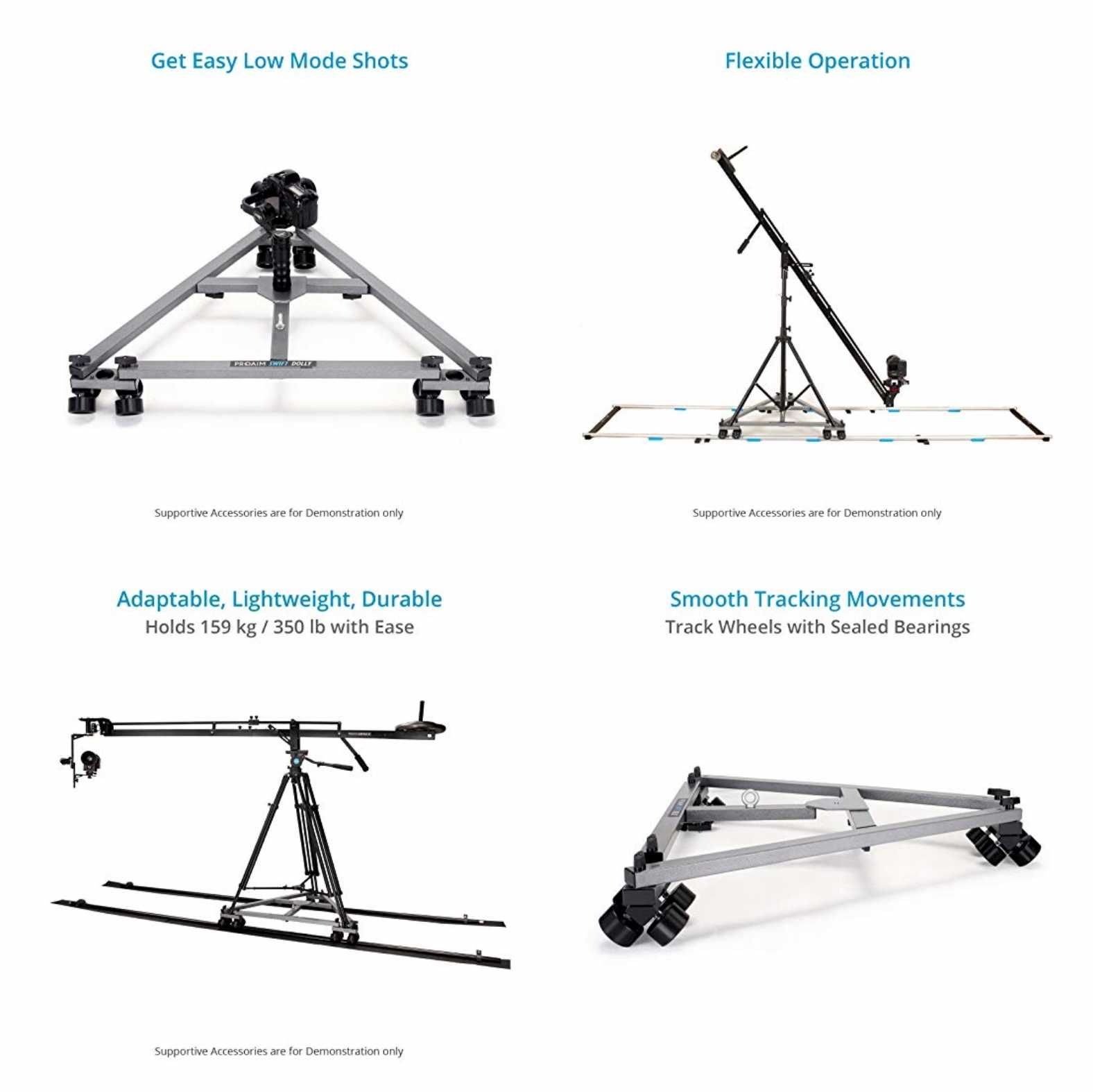 Proaim Swift DOLLY - jazda kamerowa, szyny 3,6m, wózek, nowa