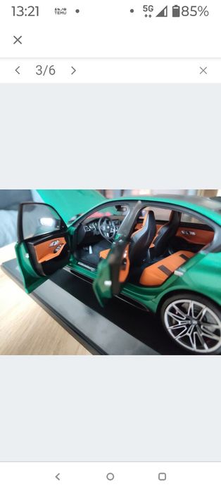 Model 1:18 MINIATURA BMW M3 G80 2020 Oryginał 80435a51948