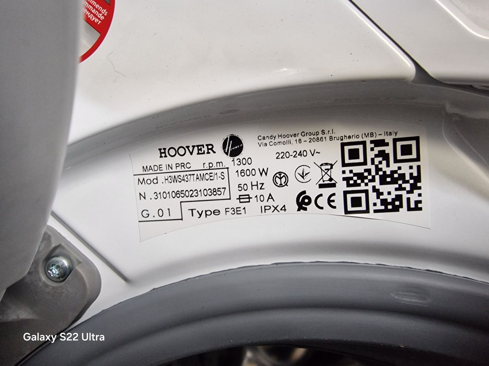 Pralka HOOVER H-WASH 300 PLUS 7kg
