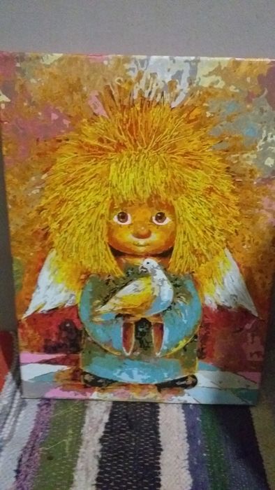 Ангел з голубом картина