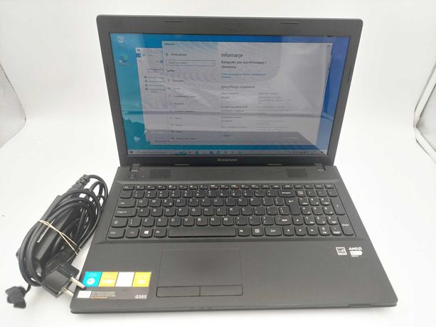 Laptop LENOVO G505, 8GB RAM, Dysk 500SSD Ładowarka