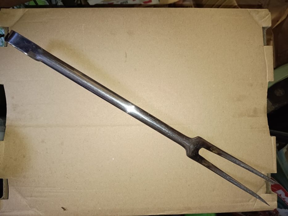 PRL. Gerlach duży widelec do mięsa.