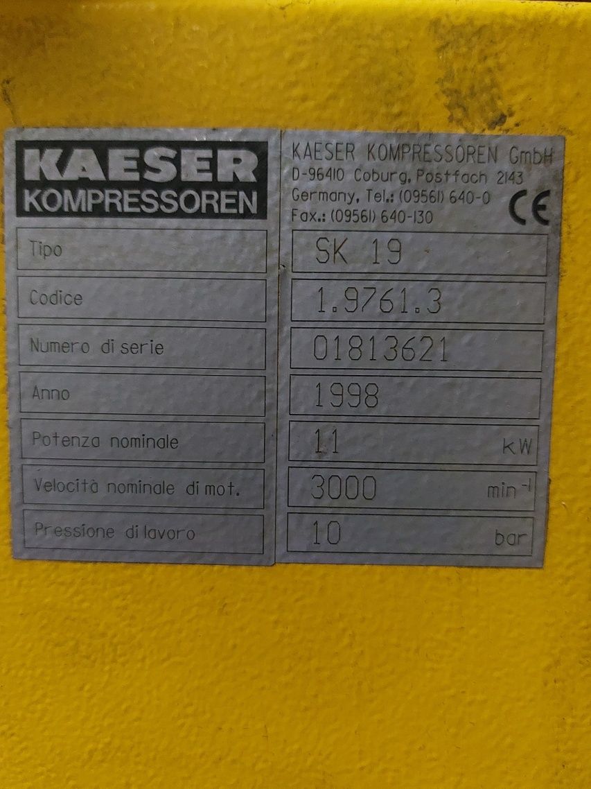 Гвинтовий компресор Kaeser SK19