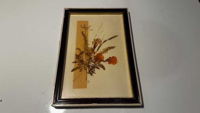 Obrazek z suszonymi kwiatami 22 x 15 cm