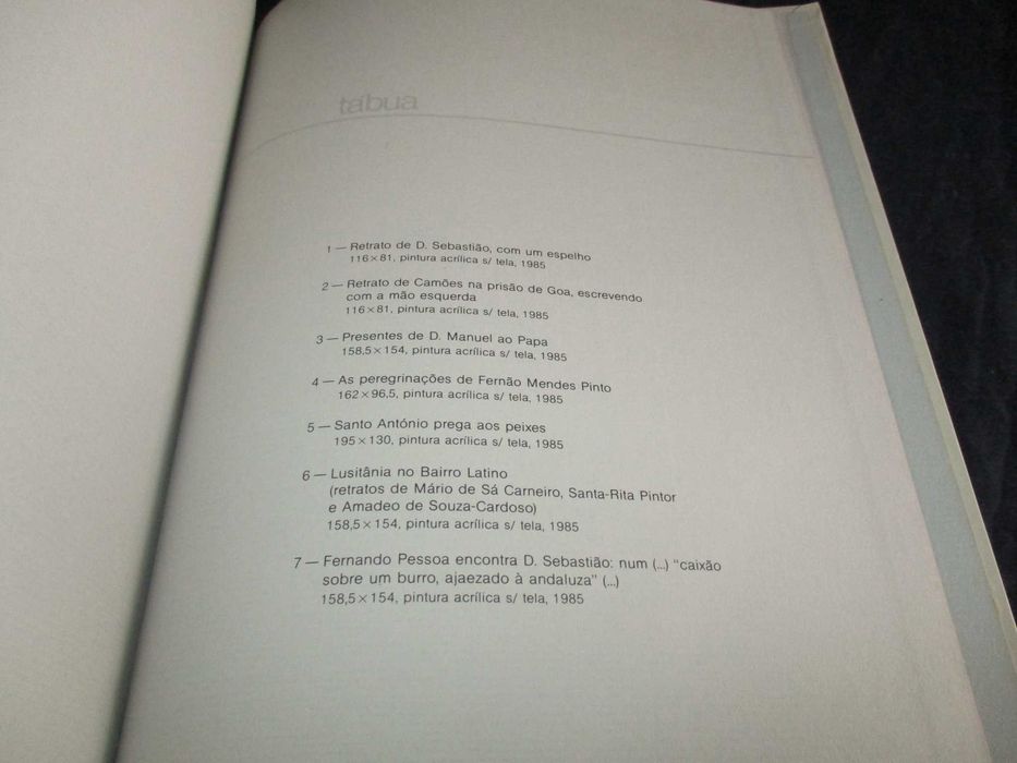 Livro Mensagem Fernando Pessoa 7 histórias Júlio Pomar Numerado