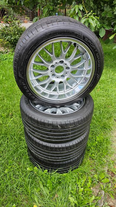 Rondell 0058 5x120, 17x8.5 po renowacji, poler rant, Dunlop Sport Maxx