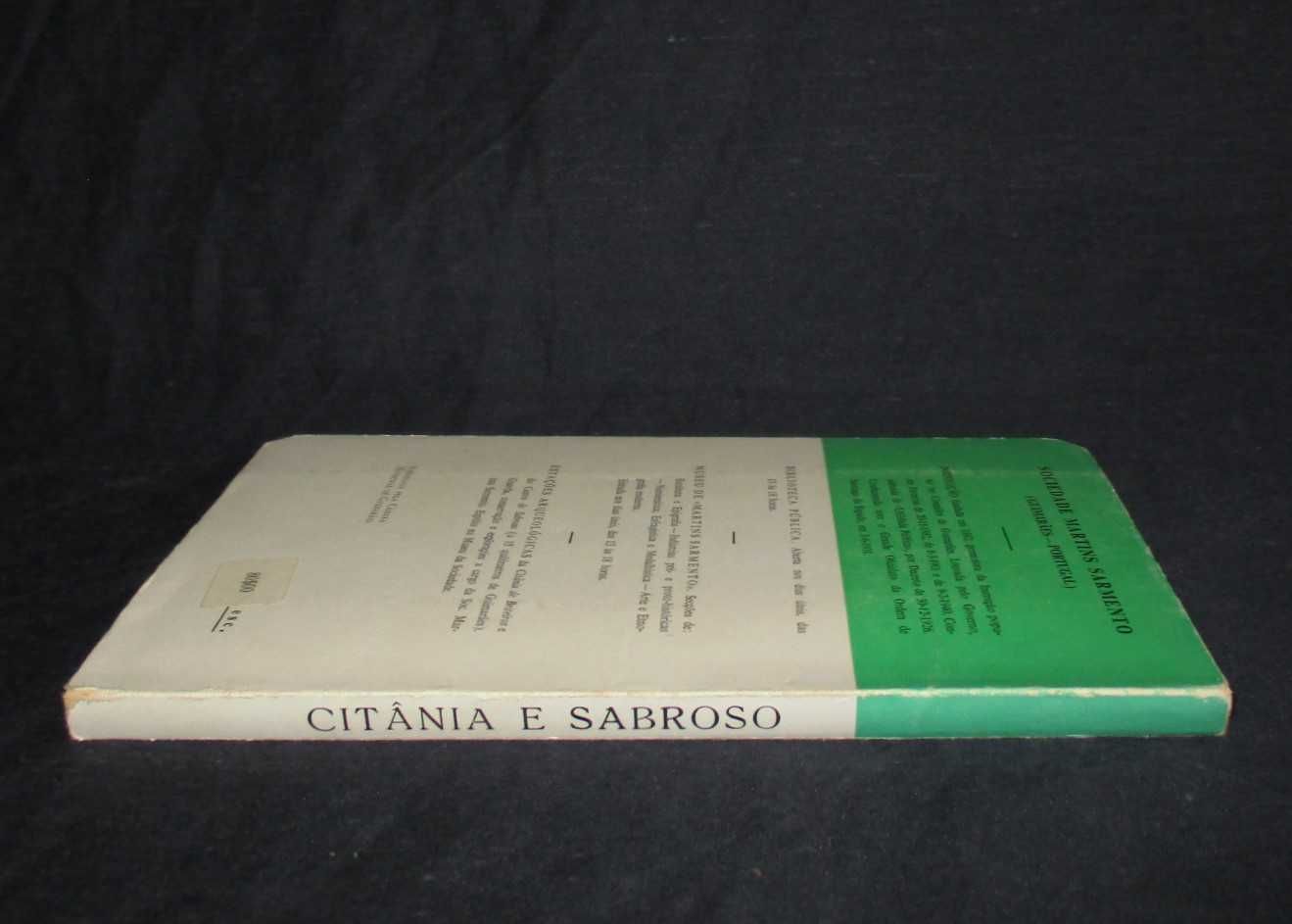 Livro Citânia De Briteiros e Castro de Sabroso Mário Cardoso Numerado