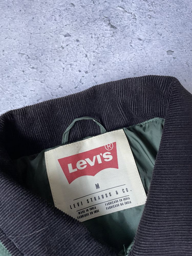 Мужская Стеганная курточка Levis,оригинал,идеал,S-M,Пуховая,Бомбер